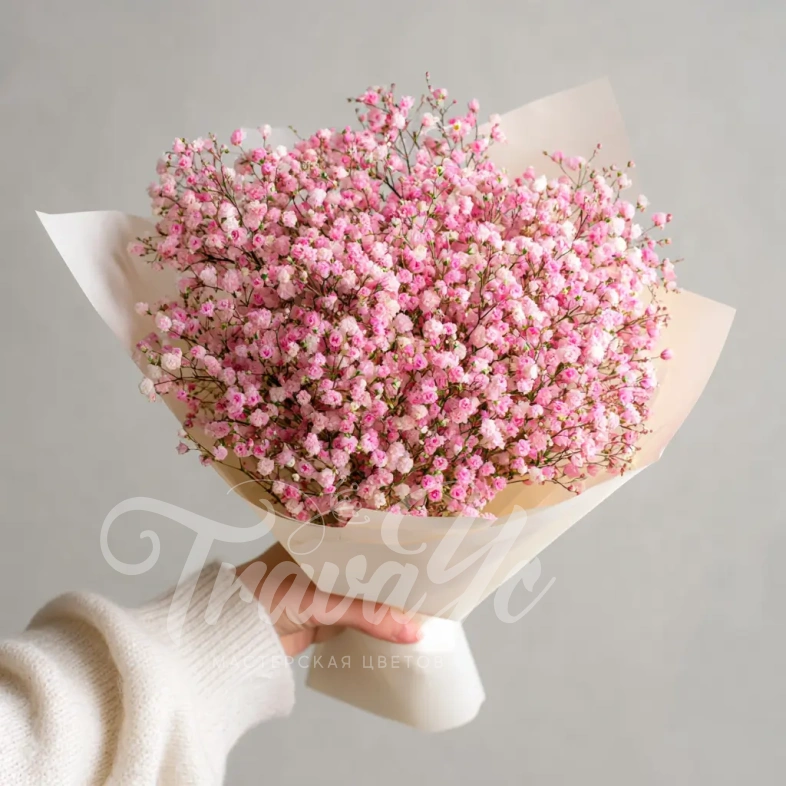 Монобукет из гипсофилы &laquo;Ажурный комплимент&raquo;