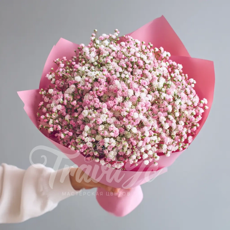 Монобукет из гипсофилы &laquo;Перламутровое облако&raquo;