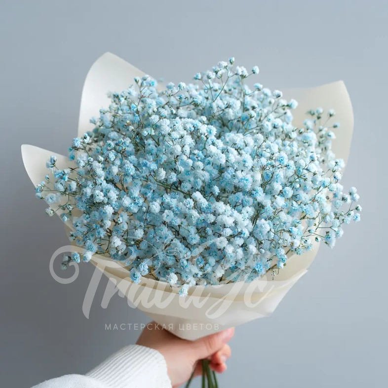 Монобукет из гипсофилы &laquo;Лунный свет&raquo;