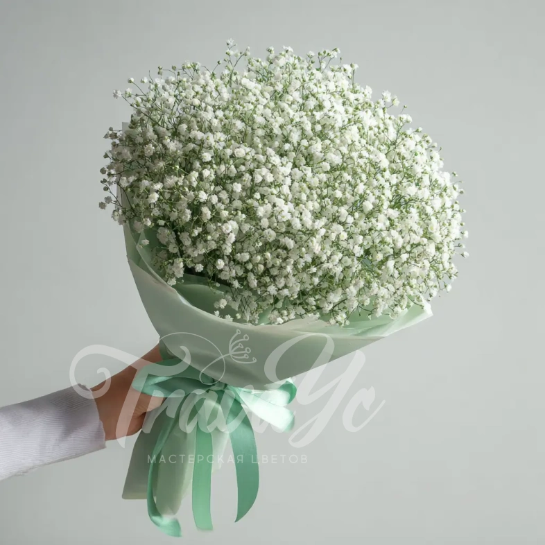 Монобукет из гипсофилы &laquo;Молочная вуаль&raquo;