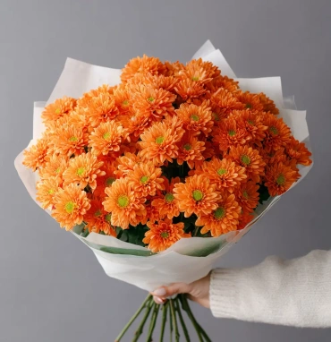 Монобукет из хризантем «Осенний привет»