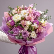 Букет с альстромериями &laquo;Яркий комплимент&raquo; 0