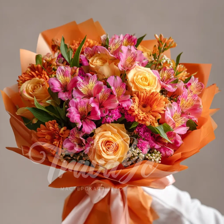 Букет с альстромериями &laquo;Праздник цвета&raquo;