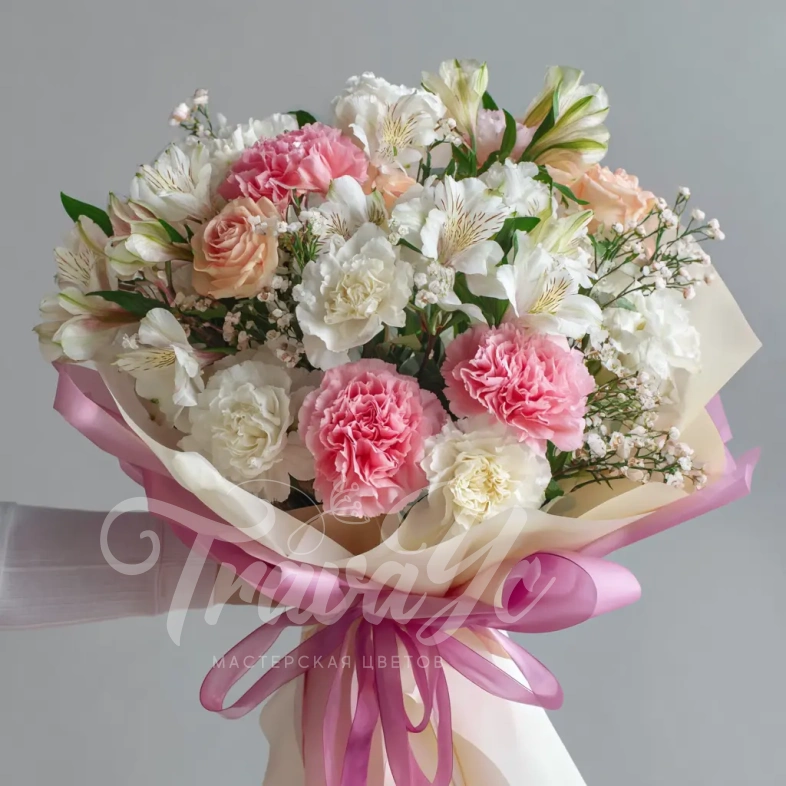 Букет с альстромериями &laquo;Игривое настроение&raquo;