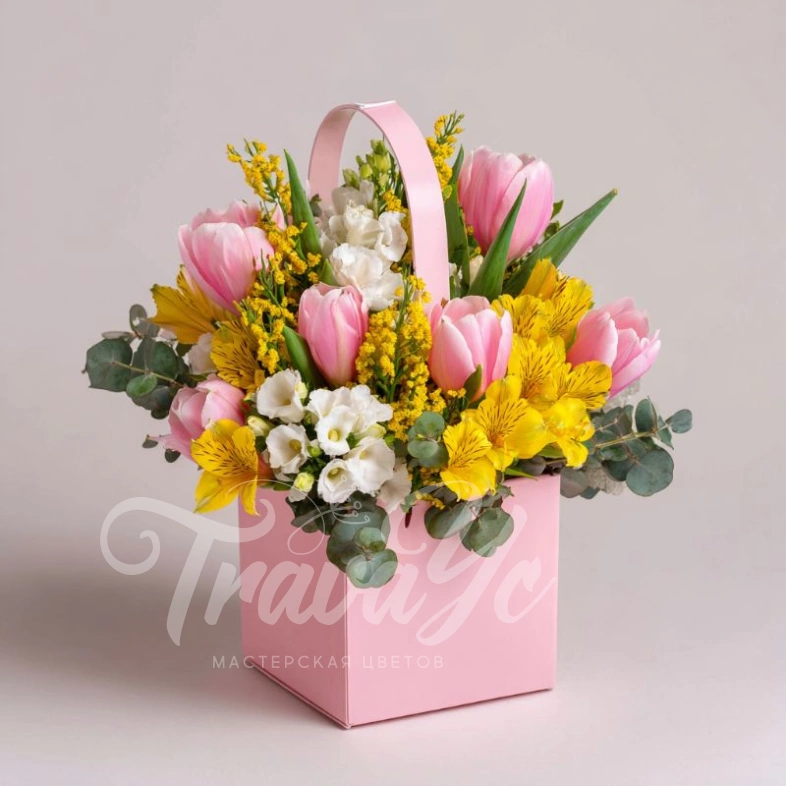 Композиция в сумочке &laquo;Весенний коктейль&raquo;