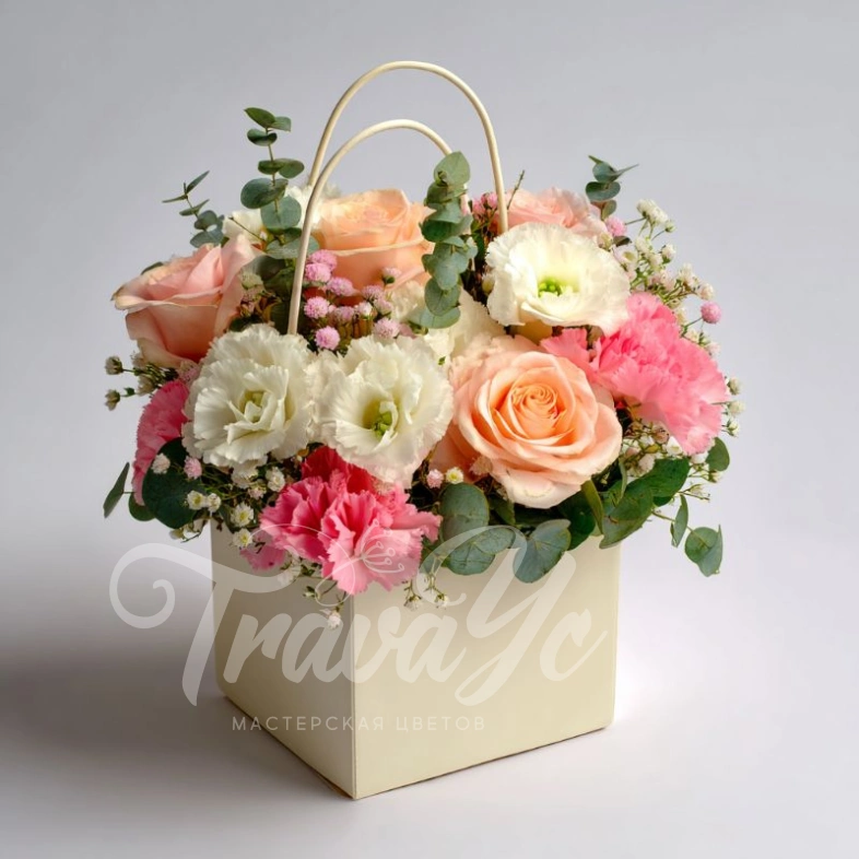 Цветы в сумочке &laquo;Миниатюрное вдохновение&raquo;