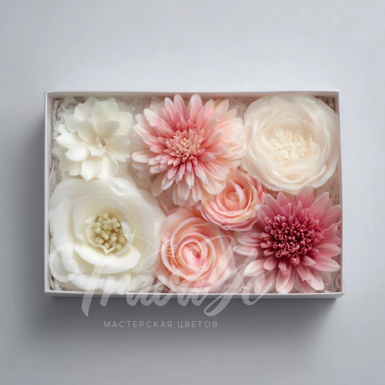 Набор цветов из мыла &laquo;Нежный рассвет&raquo;