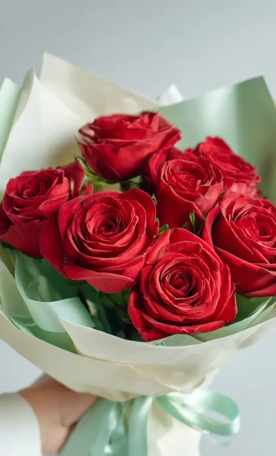Красные розы «Летящий огонь»