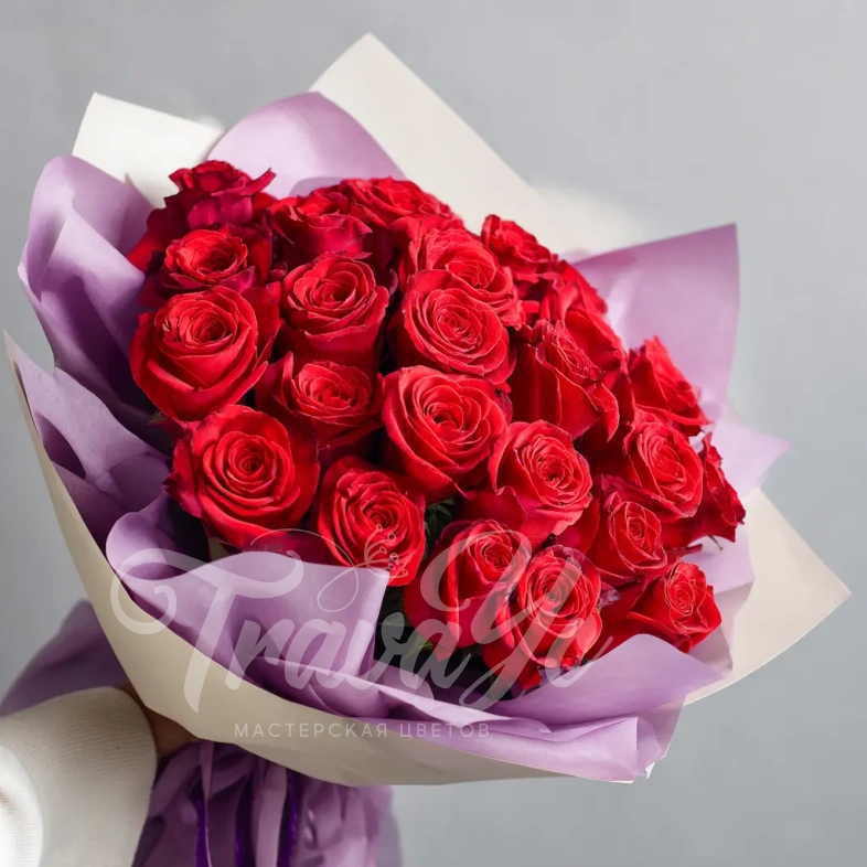 Красные розы &laquo;Чувства без слов&raquo;