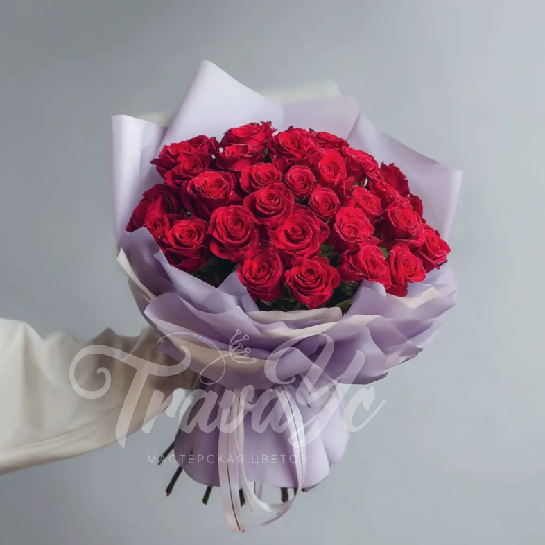 Красные розы &laquo;Чувства без слов&raquo;